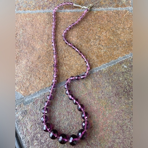 Amethyst Stranded Bead Necklace - Picture 4 of 10